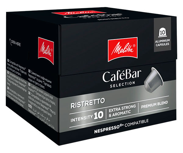 Кофе в капсулах Melitta Nespresso CafeBar Selection Ristretto 10 шт