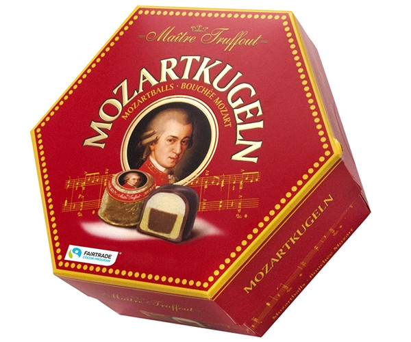 Конфеты Maitre Truffout Mozart Kugeln картон 300 г - фото-1