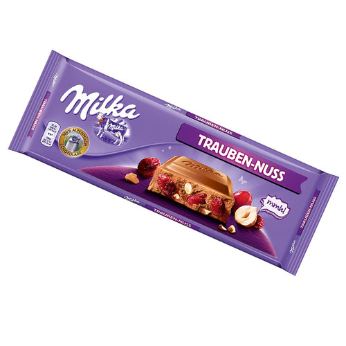 Шоколад Milka Trauben-Nuss raisins & Hazelnuts 270 г - фото-1