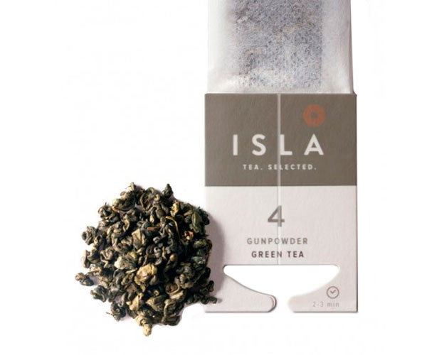 Зеленый чай ISLA №4 Ганпаудер в пакетиках 10х2,4 г - фото-1