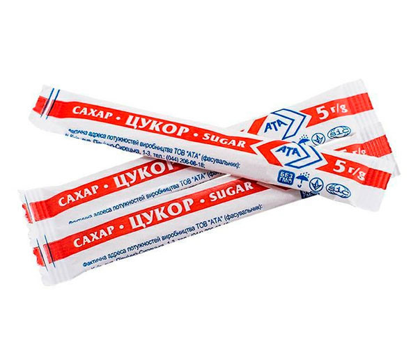 Сахар в стиках ATA Sugar 200 шт х 5 г фото