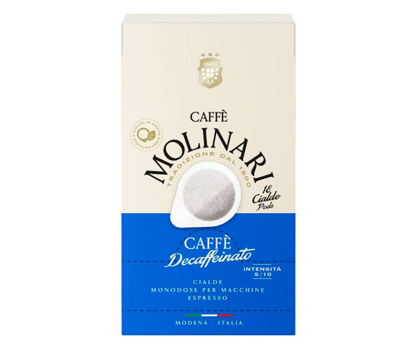 Кофе Caffe Molinari Deсaffeinato Espresso в монодозах 18 шт