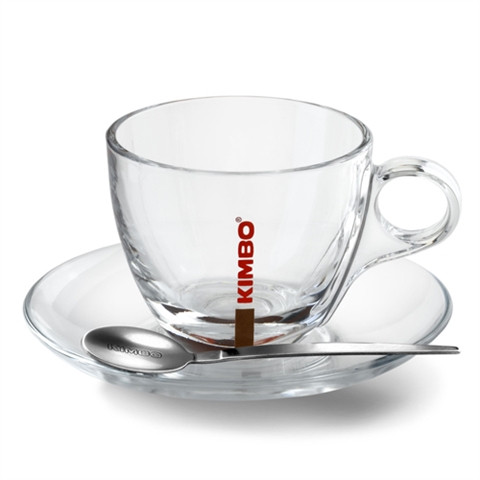 Чашка с блюдцем KIMBO Капучино Стекло 150 мл - фото-1
