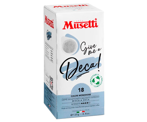 Кофе Musetti Caffe Decaffeinated в монодозах - 18 шт