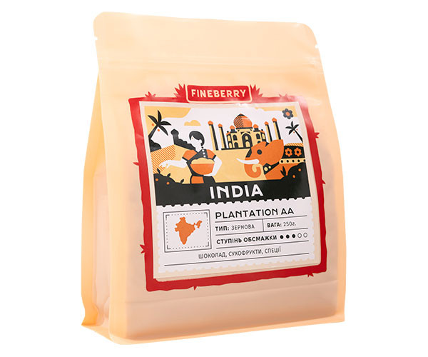 Кофе Fineberry India в зернах 250 г