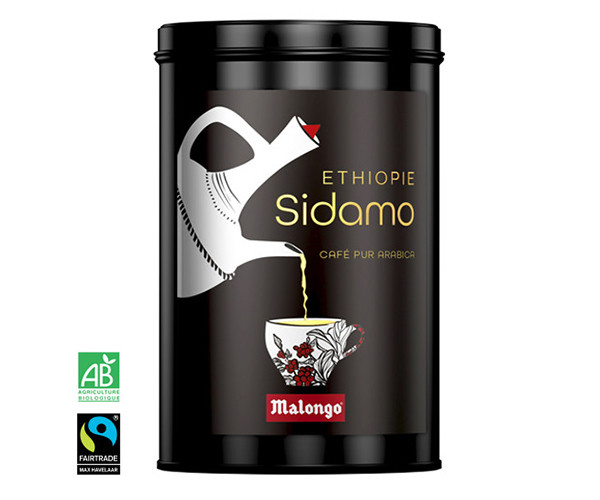 Кофе Malongo Ethiopie Sidamo молотый ж/б 250 г - фото-1