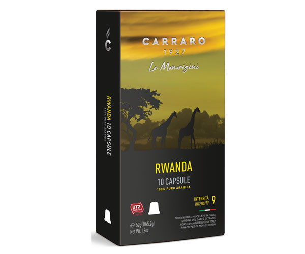 Кофе в капсулах Carraro Nespresso Rwanda 10 шт - фото-1