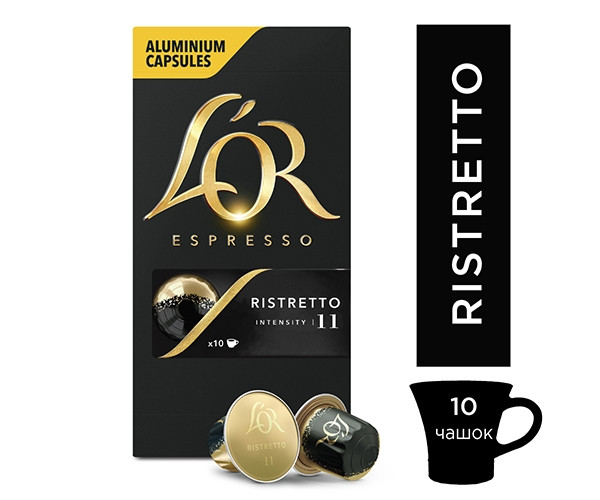 Кофе в капсулах L'OR Ristretto Nespresso - 10 шт - фото-2