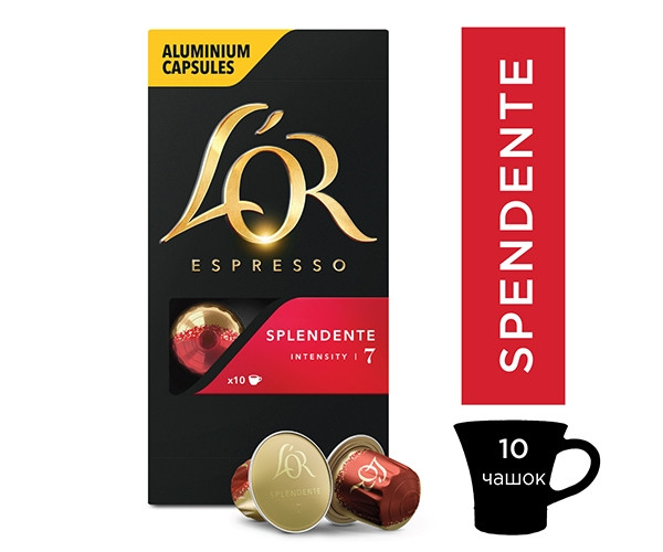 Кофе в капсулах L'OR Espresso Splendente Nespresso - 10 шт - фото-2