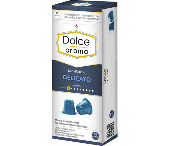 Кофе в капсулах Dolce Aroma Delicato Decaffeinato 10 шт - фото-1