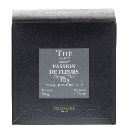 Белый чай Dammann Freres Цветочная страсть в пакетиках 25 шт - фото-1