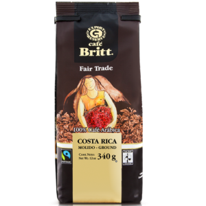 Кофе Cafe Britt Costa Rican Fair Trade в зернах 340 г - фото-1