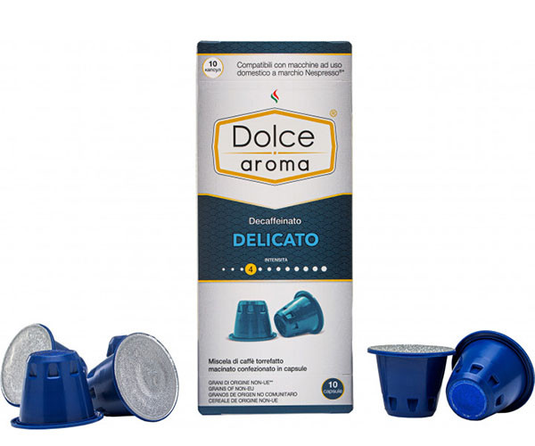 Кофе в капсулах Dolce Aroma Delicato Decaffeinato 10 шт - фото-2
