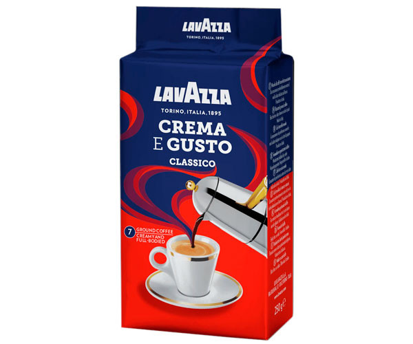 Кофе Lavazza Crema e gusto Classico молотый 250 г - фото-2