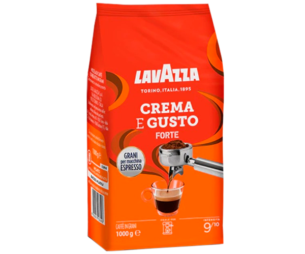 Кофе Lavazza Crema e gusto gusto Forte в зернах 1 кг - фото-1