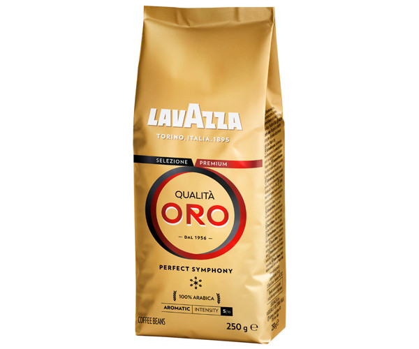 Кофе Lavazza Qualita Oro в зернах 250 г - фото-1