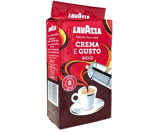 Кофе Lavazza Crema e gusto Ricco молотый 250 г - фото-2