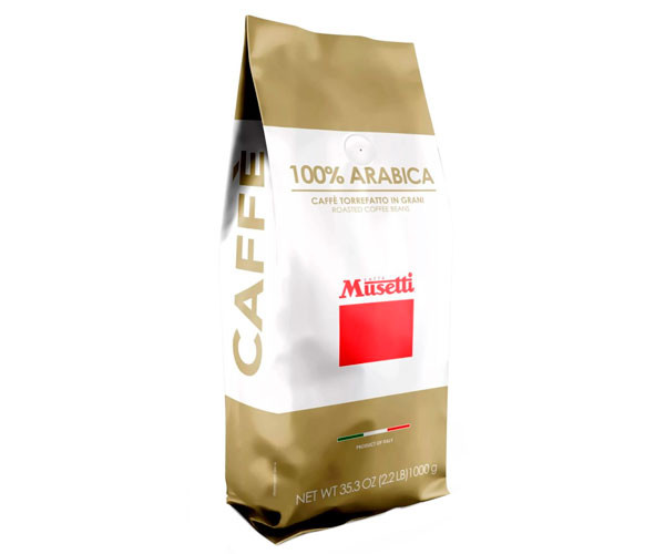 Кофе Musetti Caffe Arabica 100% в зернах 1000 г фото