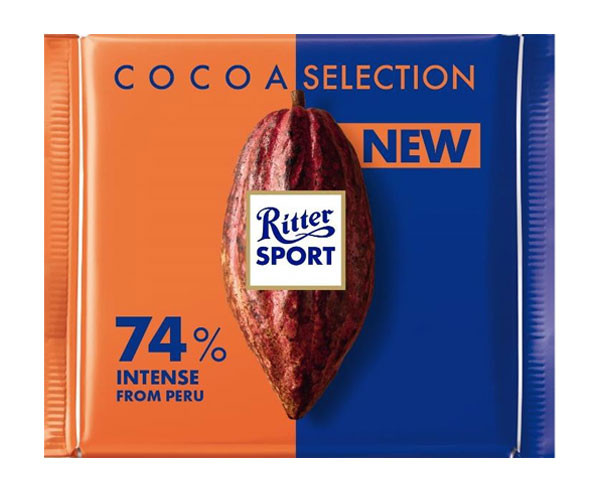 Черный шоколад Ritter Sport 74% Какао 100 г - фото-1