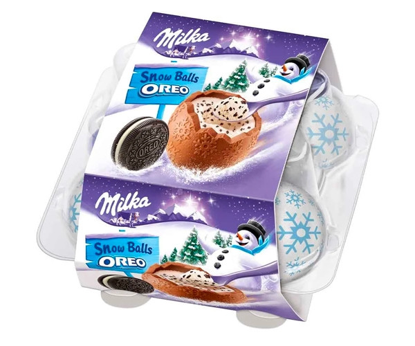 Шоколадные шарики Milka Snowballs Oreo 112 г - фото-1