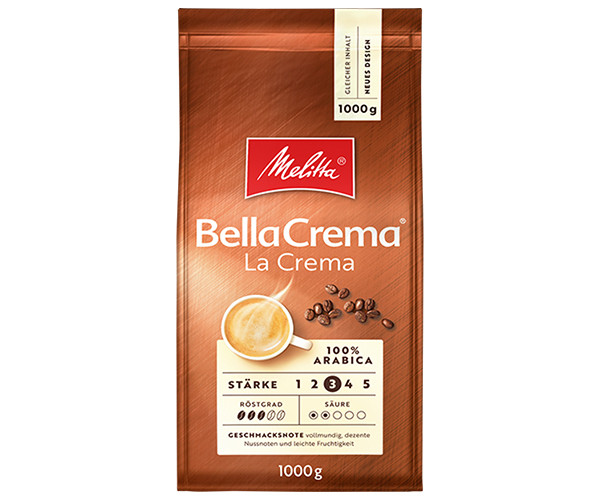 Кофе MELITTA BellaCrema LaCrema в зернах 1000 г - фото-2
