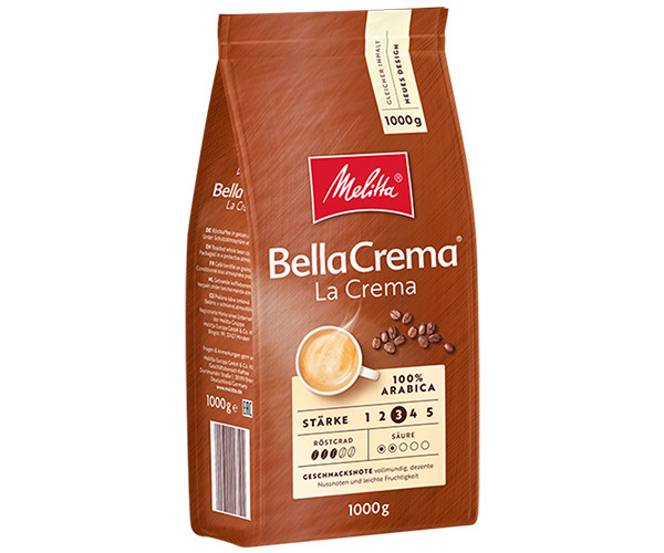 Кофе MELITTA BellaCrema LaCrema в зернах 1000 г - фото-1