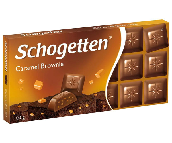 Молочный шоколад Schogetten Карамель Брауни 100 г - фото-1