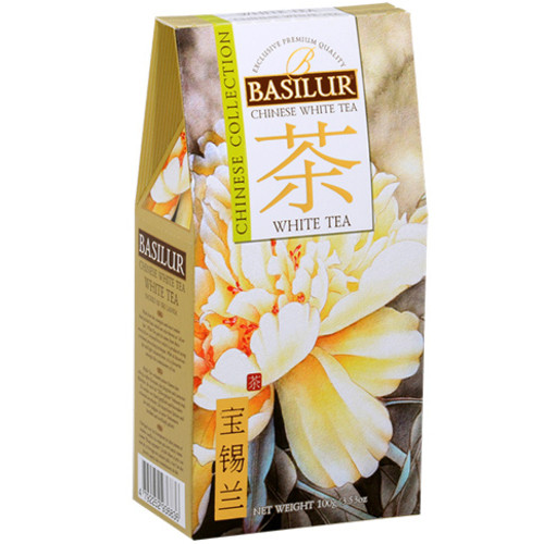 Белый чай Basilur картон 100 г - фото-1