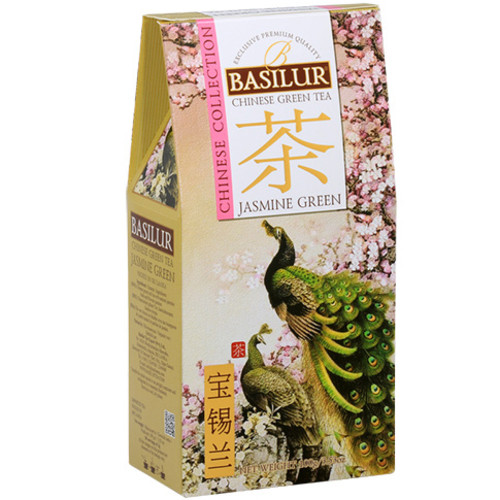 Зеленый чай Basilur Зеленый жасмин картон 100 г - фото-1