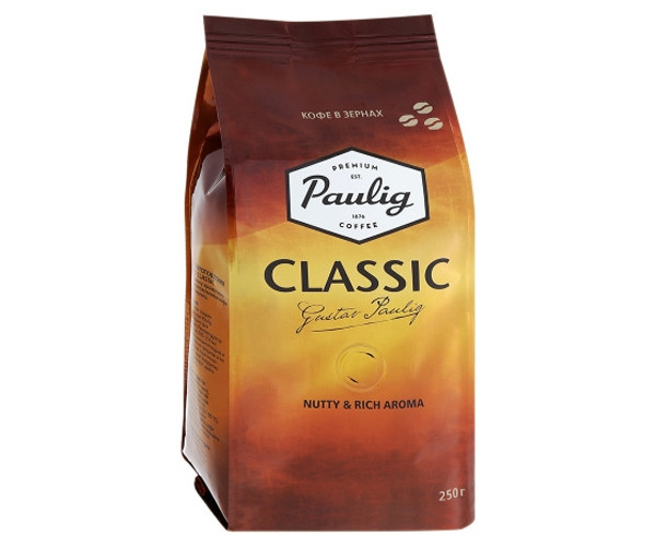 Кофе Paulig Classic в зернах 250 г - фото-1