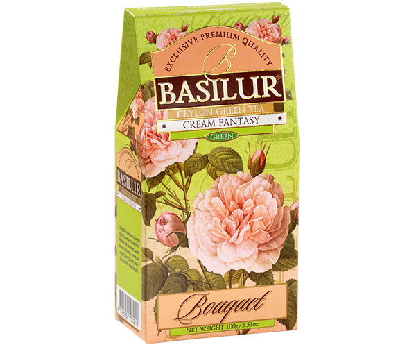 Зеленый чай Basilur Кремовая фантазия картон 100 г - фото-1