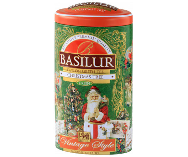 Зеленый чай Basilur Рождественская Ель ж/б 100 г - фото-1