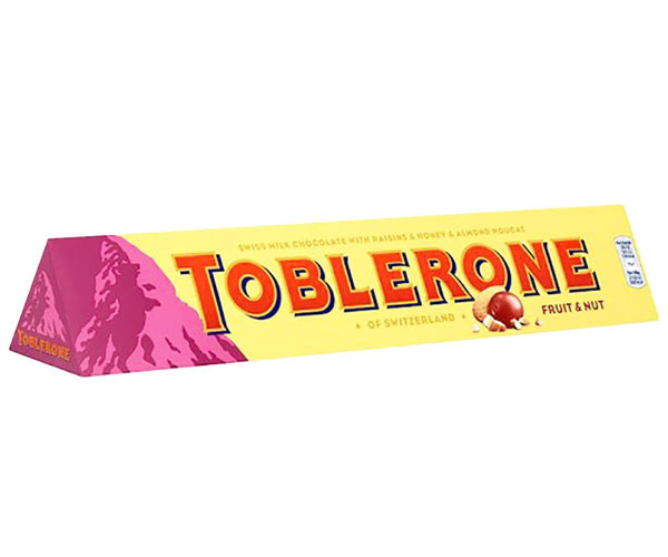 Молочный шоколад Toblerone с изюмом и нугой 100 г - фото-1