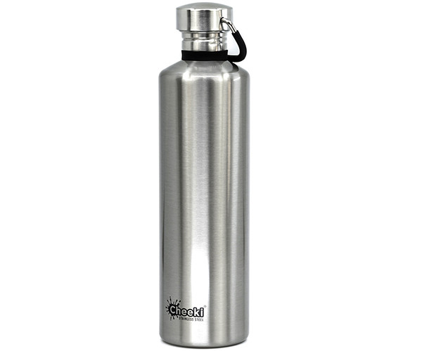 Бутылка для воды Cheeki Classic Single Wall Silver (CB1000SI1) 1 л - фото-1