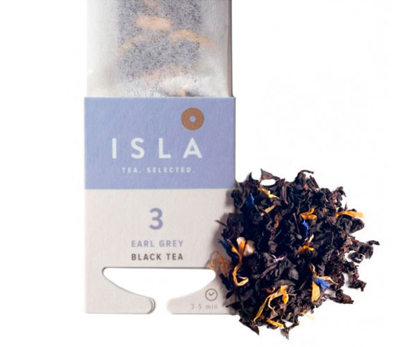 Черный чай ISLA №3 Эрл Грей в пакетиках 10х4 г - фото-1