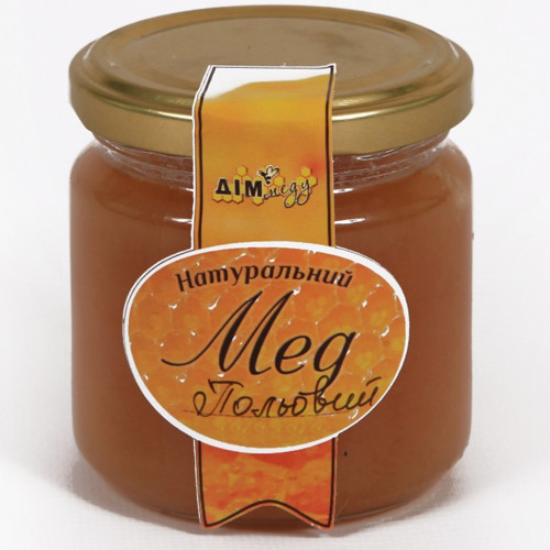 Мёд Дім меду Полевой в стекле 250 г - фото-1