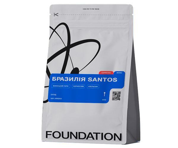 Кофе Foundation Brasilia Santos в зернах 1 кг