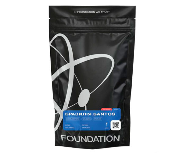 Кофе Foundation Brazil Santos в зернах 250 г