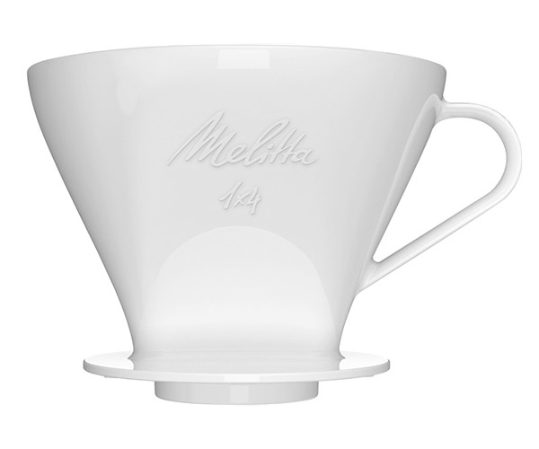 Пуровер для заваривания кофе Melitta Coffeefilter Porcelain 1x4 белый - фото-1