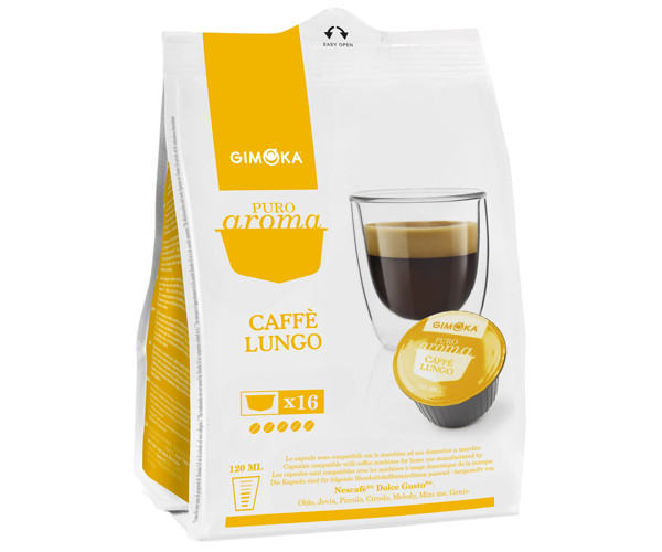 Кофе в капсулах Gimoka Dolce Gusto Caffe Lungo - 16 шт - фото-1