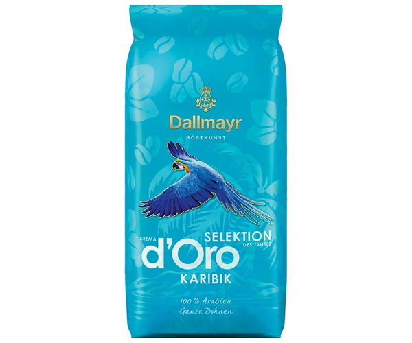 Кофе DALLMAYR Crema d'Oro Selektion Karibik в зернах 1 кг  - фото-1