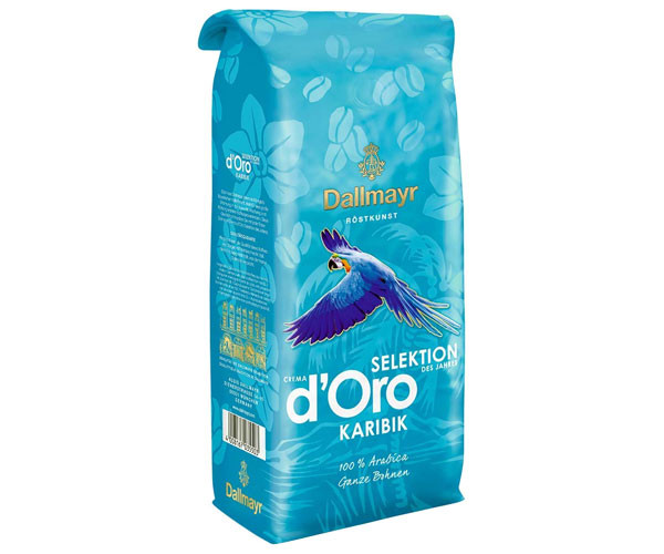 Кофе DALLMAYR Crema d'Oro Selektion Karibik в зернах 1 кг  - фото-3