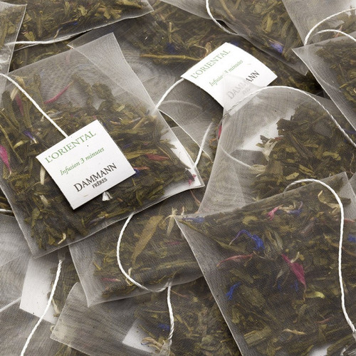 Зеленый чай Сенча Dammann Freres Восточная смесь в пакетиках 25 шт - фото-2