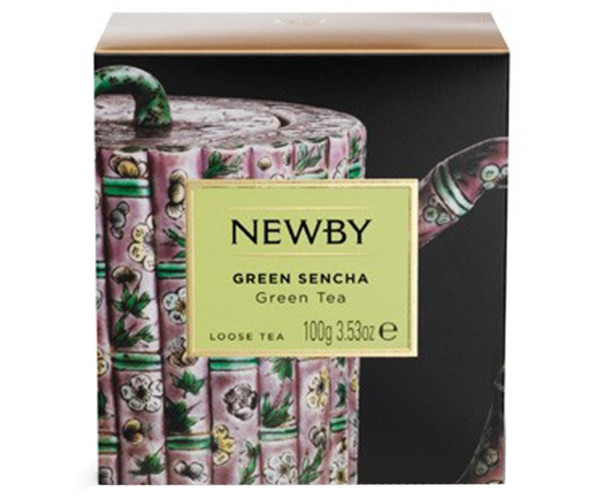 Зеленый чай Newby Зеленая Сенча 100 г картон (220080) фото