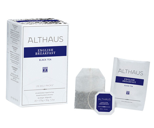 Черный чай Althaus Deli Packs English Breakfast в пакетиках 20 шт фото