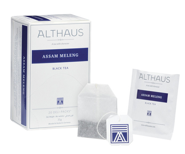 Черный чай Althaus Assam Meleng в пакетиках 20 шт - фото-1