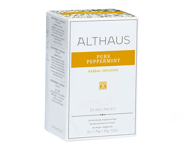 Травяной чай Althaus Pure Peppermint в пакетиках 20 шт