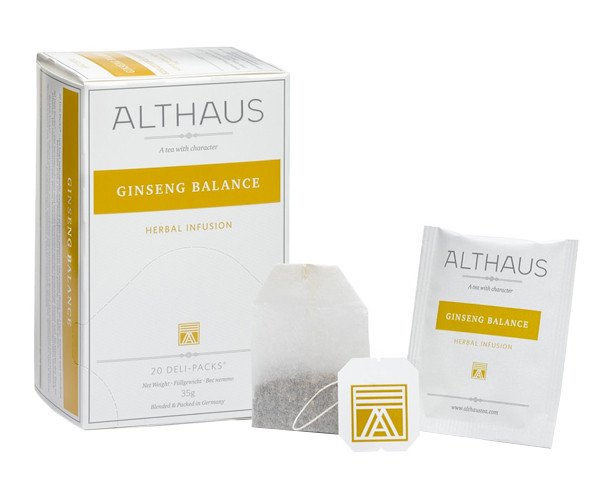 Травяной чай Althaus Ginseng Balance в пакетиках 20 шт - фото-2