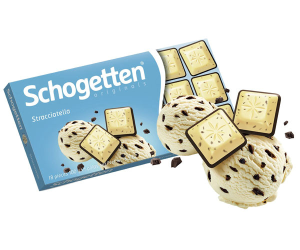 Белый шоколад Schogetten мороженное с шоколадной крошкой 100 г - фото-2