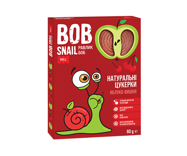 Пастила Bob Snail Яблоко-Вишня 60 г